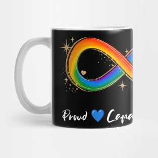 Autism Acceptance Infinity Heart | Proud Capable Loved Mug